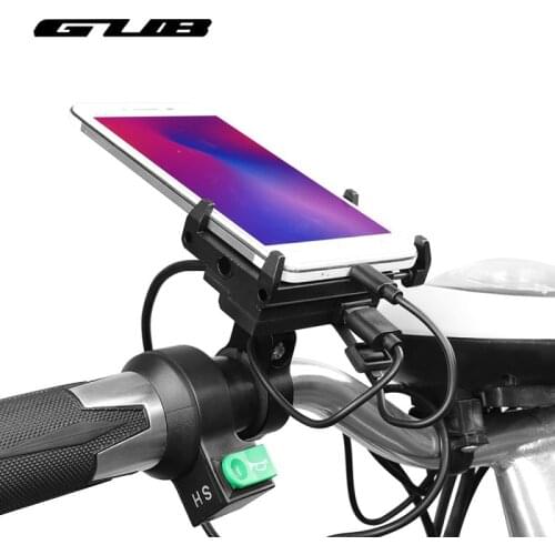 GUB G-85 E Bike Phone Holder USB Charging Socket Bike Shockproof Bracket 4.0-6.7 Inch Mobile Phone GPS MTB Front Fork Bracket