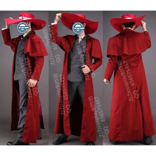 Hellsing Alucard Cosplay Costume Set Vampire Hunter Made Any Size 11