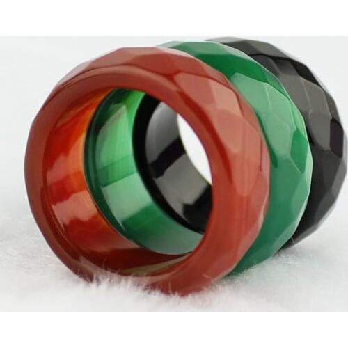 Natural agate ring for women men lovers handmade brand jade rings jade jewelry natural stone jade 3 piece/lot