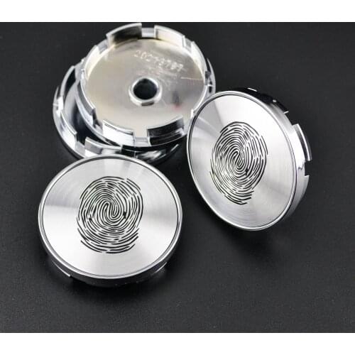 4 pcs Wheel Center Cap 60mm For Audi Subaru Legacy GT 17" Rims Fingerprint Styling Hub Cap Car Accessories