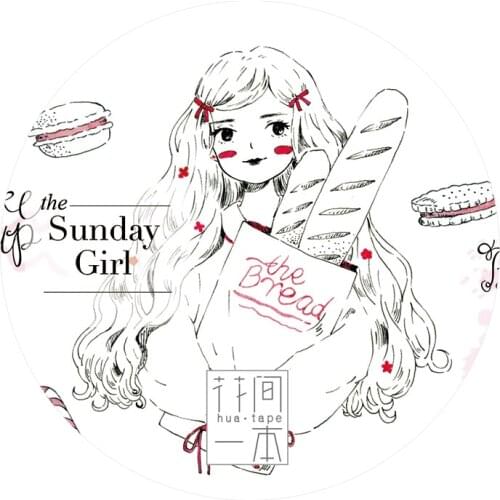 5.6cmx10m Sunday Girl Paper Masking Tape