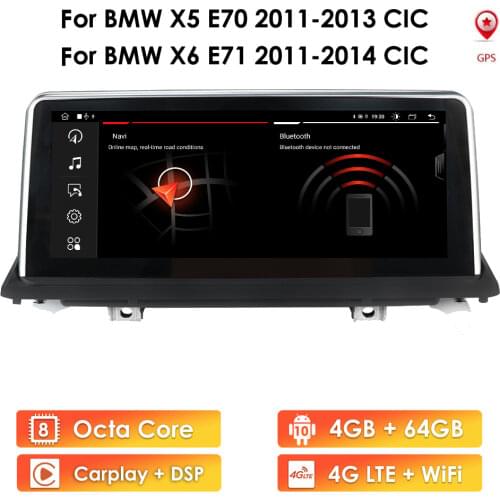 8CORE 4G 64G Android Car Stereo Radio Multimidia for BMW X5 E70 X6 E71 CIC 2011 - 2014 Video Radio Mult-media Player GPS Wifi