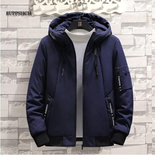 Men 2021 Winter Leisure Warm Thick Waterproof Jacket Parka Coat Men Autumn Coat Windproof Hat Parker Coat Jacket Men