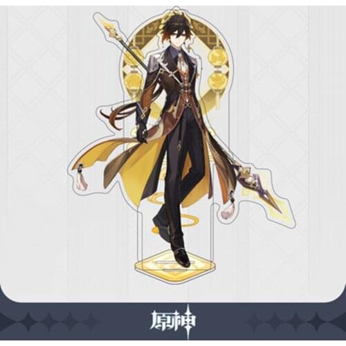 In stock Genshin Impact Official Original Xiao Hu Tao Hutao Zhongli Zhong Li Acrylic Stand Sa YS