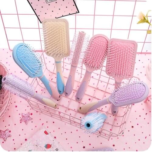 Airbag Massage Comb Air Cushion Antistatic Long Hair Massage Comb Curly Hair Comb Large Tooth Wheat Straw