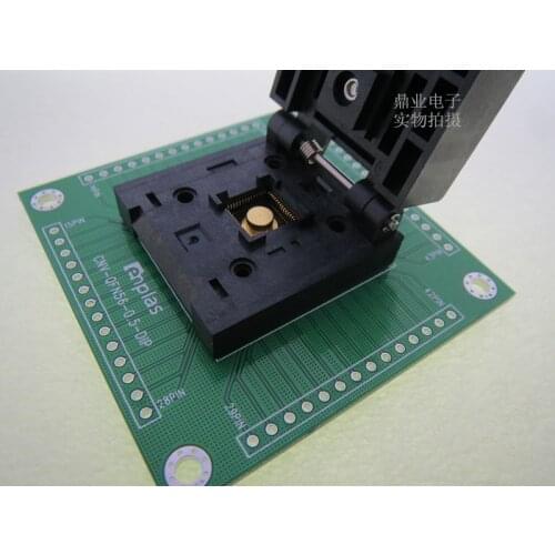 Clamshell QFN-56BT-0.5-01 QFN56/DIP56 spacing 0.5mm 8*8mm IC Burning seat Adapter testing seat Test Socket test bench