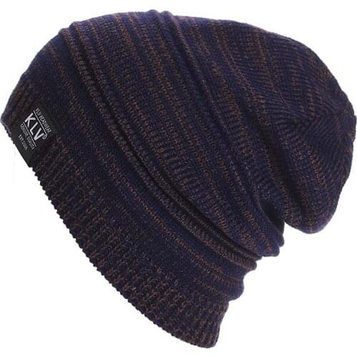 New Brand KLV Beanies Double color knitted Winter Caps Skullies Winter Hats For men women Outdoor Ski Sports Beanie Gorras Touca