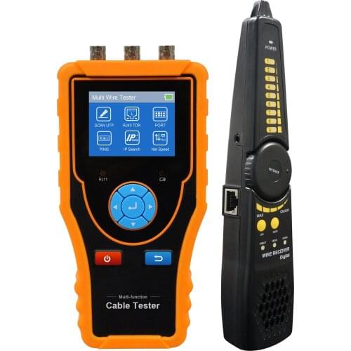 2.4 inch network cable tester RJ45 RJ11 BNC cable digital wire tracer tracker with port flicker ping test