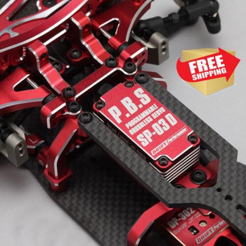 Yokomo SP-03D programmable metal brushless servo drift RC Model car black red purple