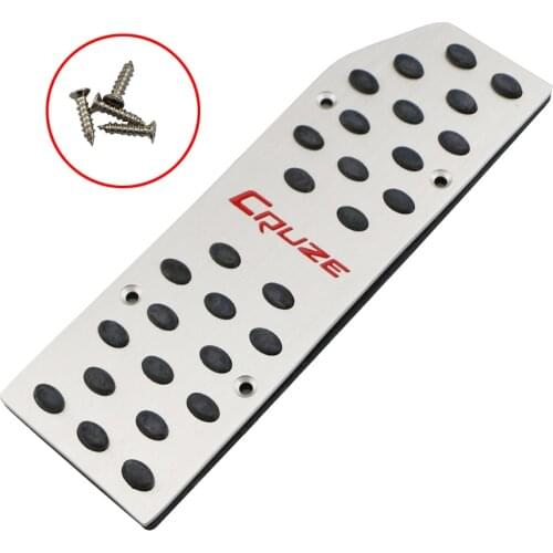 Carmilla 1Pcs Foot Rest Pedal Cover for Chevrolet Chvry Cruze Sedan Hatchback 2009 - 2014 Parts Rest Pedals Accessories