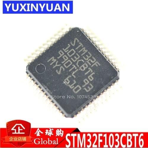 10pcs/lot STM32F103CBT6 STM32F103 32F103 IC MCU 32BIT 128KB FLASH 48LQFP