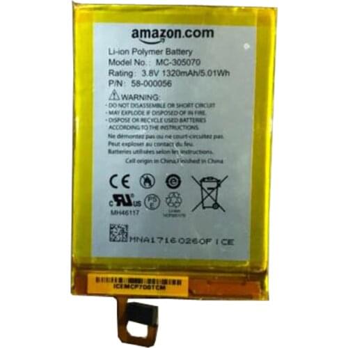1320mah MC-305070 battery for AMAZON Kindle Voyage NM460GZ 58-000056 MC-305070 S13-R2 S13-R2-A batteries