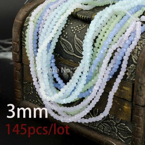2017 Hot Sale 3MM 145 Piece/lot Bicone Crystal Beads Cut Faceted Round Glass Bead Necklace Earrings DIY Handmade Jewelry Making