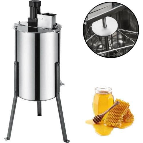 3 Frame Electric Extractor Stainless Steel Spinner Bee Honey Extraction Separator Beekeeping Equipment