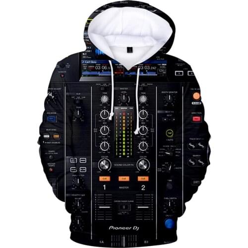3D Print Pioneer Dj Hoodies Nightclub DJ Hoodie Sweatshirts Men Women Casual Hoodies Autumn Winter Sweatshirts Plus Size