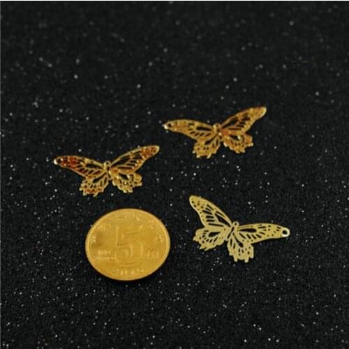 5 pcs/lot Hollow butterfly and wings metal material epoxy mold makeing jewelry filling for DIY jewelry Accessories