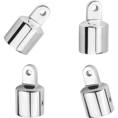 6X Marine Bimini Top Tube Eye End Cap 1” Fitting 316 Stainless Steel