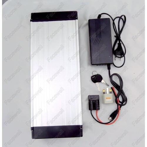 Large capacity 48v 20ah ebike battery Lithium silver fish battery 1000w 48v electric scooter 1500w 48v alloy case BMS 3A Charger