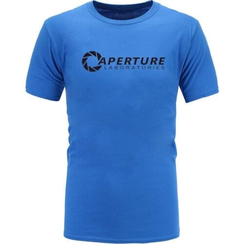 Aperture Laboratories Game Special Men T-shirts O-Neck Short Sleeve Pure Cotton Tops Tee Birthday T-Shirt Top Quality Sweatshirt