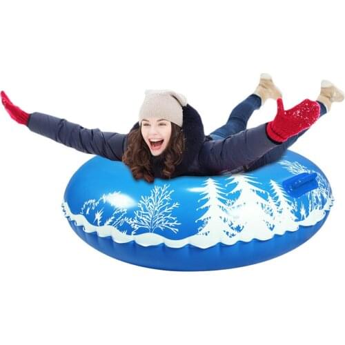 Giant Flamingo Unicorn Snow Tube 0.6mm PVC Inflated Snow Sled Board Inflatable Sled Winter Skiing Board Snow Float Outdoor Fun