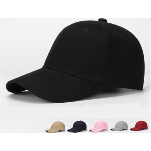 Cotton Baseball Cap Men Ms. Pure Color Cap Korean Hat Light Board Sun Hat