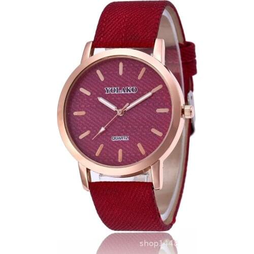 Famous brand Yolake denim belt womens watch Fashion digital ladies belt quartz watch girl watch clock gift clock reloj mujer