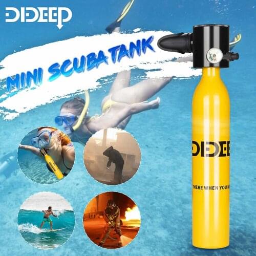 DIDEEP Scuba Oxygen Cylinder Diving System Underwater Breathing Swimming Equipment Mini Oxygen Bottle Tanks Air Tank New Version