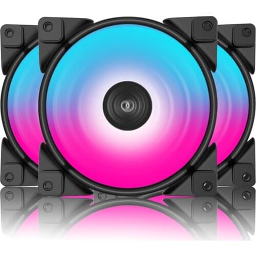 Pccooler 3in1 KIT 120mm RGB halo PWM fan PC Computer CPU Cooling fan 12V/5V RGB With controller For Asus sync MSI and Gigabyte