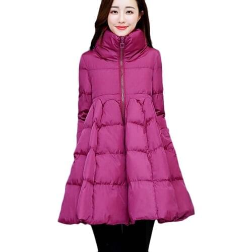 2021 Winter New Plus Size Down Cotton Jacket Cloak Padded Outerwear Thick Warm Plus Size Womens Long Casual Parka Overcoat 3XL
