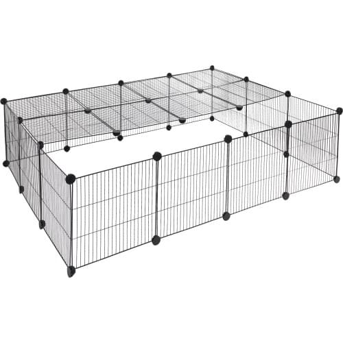 DIY Pet Playpen Enclosure 147x111x37cm Rabbits Guinea Pigs Cages Puppy Kennel House Exercise Training Kitten Dogs Supplies