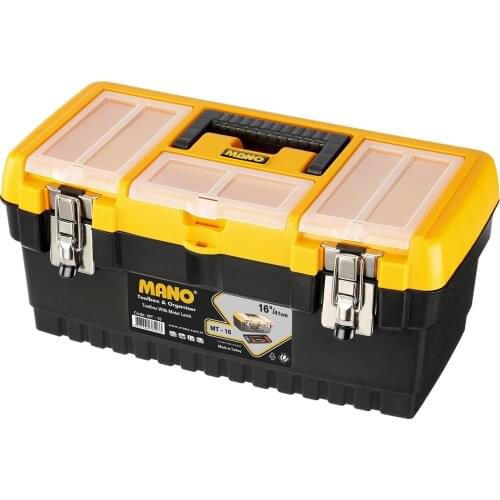 SERESSTORE Metal Locked Tool Box Tool Case and Organizer Types Multiple Compartment, Screw Screwdriver Hammer Dowel Storage