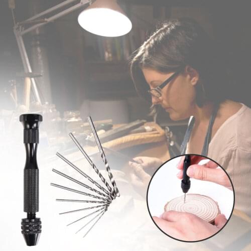 Mini Twist Drill Bits Set Tools Of 11 Metal Wood Assembling 0.8-3.0MM Precision Hand Drill Bit Rotating Tool For Metal Wood