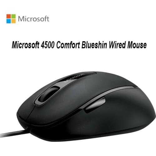 Original Microsoft Comfort Blueshin Mouse 1000DPI USB 2.0 4500 Genuine Bluetrack Technology Office Laptop or Desktop PC Mouse