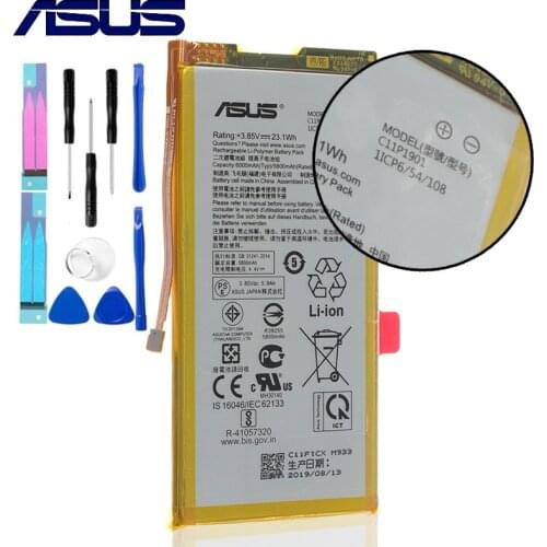 Original ASUS High Capacity C11P1901 ZS660KL I001DB Phone Battery For ASUS ROG 2 Game Phone 6000mAh