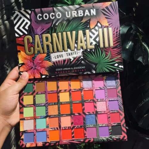 40 Colors Eye Shadow Palette Vivid Summer Look Eyes Makeup Glitter Eyeshadow Shimmer Matte Eye shadow Powder TSLM1