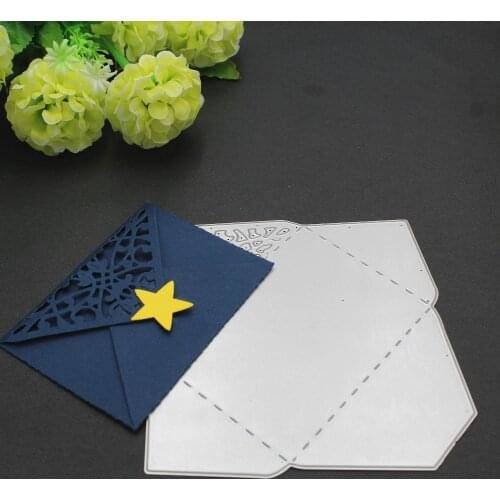 Hollow Lacework Envelope Metal Cutting Dies for DIY Scrapbook Album Envelope Embossing Paper Craft Creative Stencil Dies New