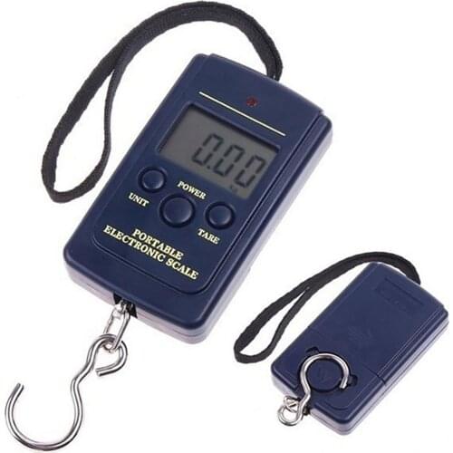 Portable 40kg Hanging Fishing Luggage Pocket Digital Electronic Weight Scale Luggage Scale 2 x AAA Batteries (Included)