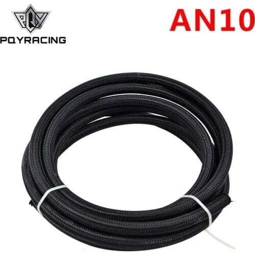 PQY - 10 AN Pros Lite Black Racing Hose Fuel Oil Line 350 PSI PQY7314