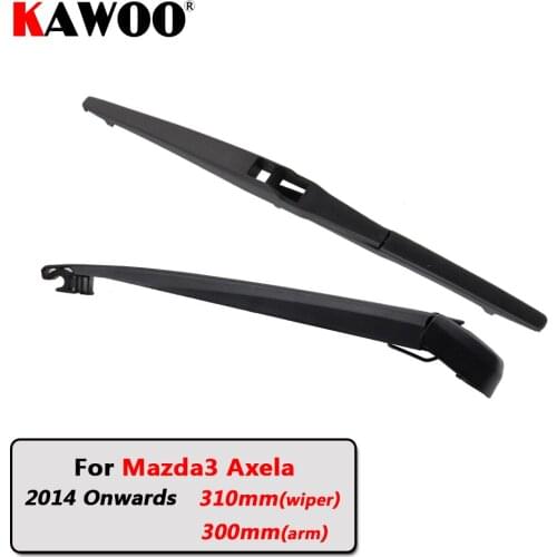 KAWOO Car Rear Wiper Blade Blades Back Window Wipers Arm For Mazda3 Axela Hatchback (2014 Onwards) 310mm Auto Windscreen Blade