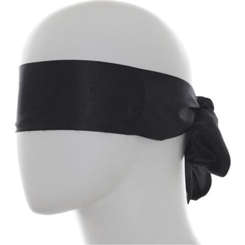Sexy Exotic Accessories Soft Sleep Eyeshade Satin Ribbon Bondage On Eye Mask Breathable Cover Eye Patch Belt Blindfold