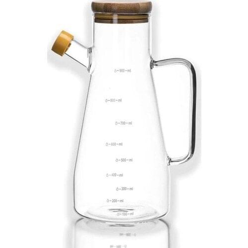 Paçi With Bamboo Lid Glass Oiler 600 ml