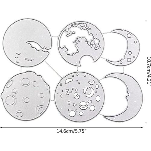 Sun Moon Metal Cutting Dies Stencil Scrapbooking DIY Album Stamp Paper Embossing H58C