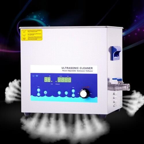10L Ultrasonic Cleaner Machine With Cleaning Basket Household For Gold Sliver Jewelry Glasses Necklace Manicure Tools Dental