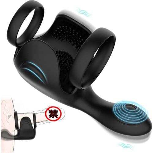 Taoboo G-Spot Vibrator Sex Toys For Men Vagina Clitoris Stimulate Rings For Couples Vibrating Delay Ejaculation Cock Penis Ring
