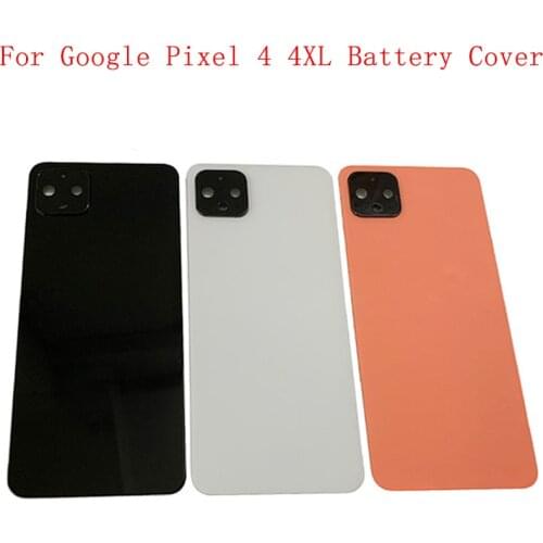 High Quality Battery Cover Housing Case with Camera Lens For Google Pixel 4 Pixel 4 XL Back Glass Cover Replacement