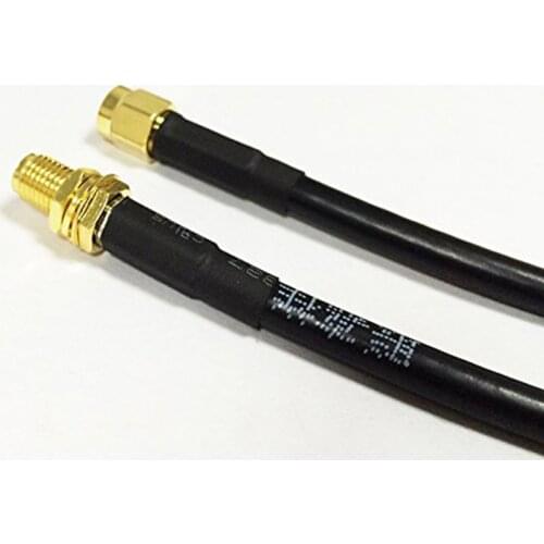 ALLISHOP RP-SMA Male Connector to SMA Female Antenna Pigtail Cable 25M RG58