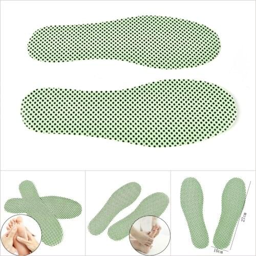 1Pair Natural Tourmaline Self-heating Insoles Winter Soles For Footwear Heated Self-heating Insoles Warm Reflexology Insoles