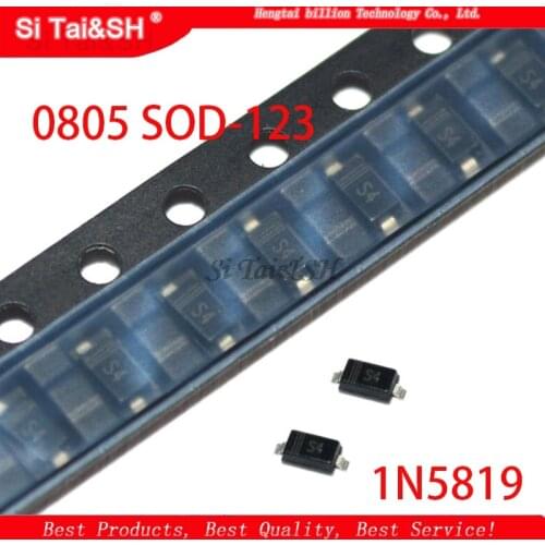 100pcs SMD diode 0805 SOD-123 1N5819 1N4007 1N4148 SOD123 SOD-323 1206 1N4148WS 1N5819WS B5819WS SOD323
