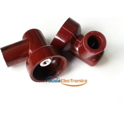 2PCs brown bakelite tube anode caps for FU29 829 FU32 829B GU-19 GU-29