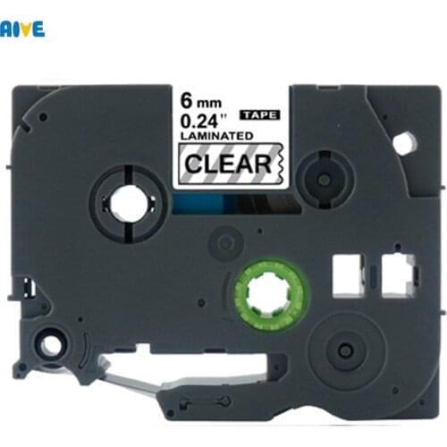 Aive laminated TZe-211 Label Tape Compatible Brother P-touch 6mm Printers PT18R PT2700 PT-E300 PT-H110 tze111 TZ611 White yellow